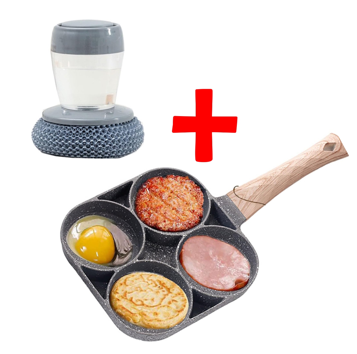 Miniatura 4 de Sarten de 4 + Dispensador Jabon Brillo